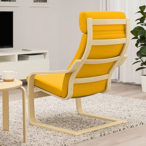 【セット商品】IKEA イケア パーソナルチェア バーチ材突き板 スキフテボー イエロー big29387077 POANG ポエング インテリア 家具 イス 椅子 ラウンジチェア おしゃれ シンプル 北欧 かわいい