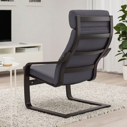 【セット商品】IKEA イケア パーソナルチェア ブラックブラウン スキフテボー ダークグレー big39388463 POANG ポエング インテリア 家具 イス 椅子 ラウンジチェア おしゃれ シンプル 北欧 かわいい