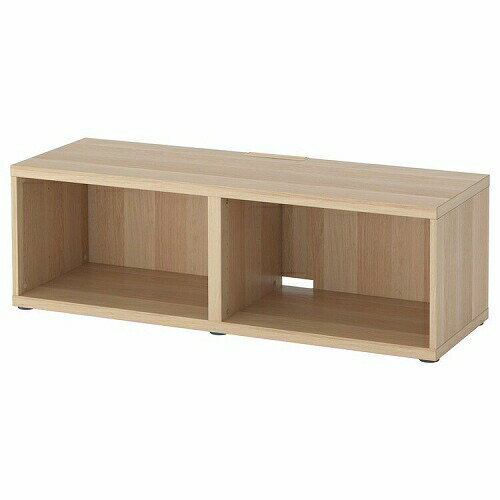 IKEA (イケア)のIKEA イケア テレビ台 ホワイトステインオーク調 120x40x38cm big80294857 BESTA ベストー インテリア 収納家具 ローボード テレビボード おしゃれ シンプル 北欧 かわいい(テレビ台)