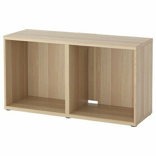 IKEA (イケア)のIKEA イケア テレビ台 ホワイトステインオーク調 120x40x64cm big80299893 BESTA ベストー インテリア 収納家具 ローボード テレビボード おしゃれ シンプル 北欧 かわいい(テレビ台)