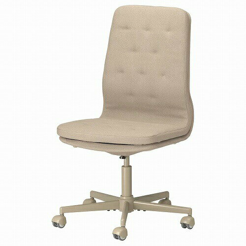 IKEA (イケア)のIKEA イケア 会議用チェア キャスター付き ナッゲン ベージュ big80472562 MULLFJALLET ムッルフェレット インテリア オフィス家具 椅子 イス オフィスチェア おしゃれ シンプル 北欧 かわいい(チェア・椅子)
