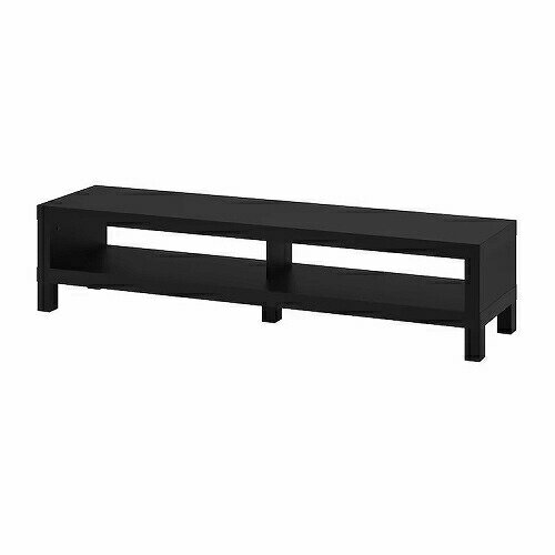 IKEA (イケア)のIKEA イケア テレビ台 ブラックブラウン 黒茶 160x35x36cm big80498915 LACK ラック インテリア 収納家具 ローボード テレビボード おしゃれ シンプル 北欧 かわいい(テレビ台)