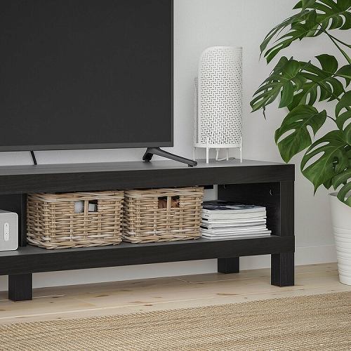 IKEA イケア テレビ台 ブラックブラウン 黒茶 160x35x36cm big80498915 LACK ラック インテリア 収納家具 ローボード テレビボード おしゃれ シンプル 北欧 かわいい