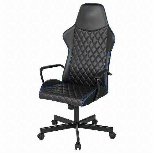 IKEA (イケア)のIKEA イケア ゲーミングチェア ボームスタード ブラック 黒 big90500159 UTESPELARE ウーテスペラレ インテリア 家具 イス 椅子 ゲーム用チェア デスクチェア おしゃれ シンプル 北欧 かわいい(チェア・椅子)