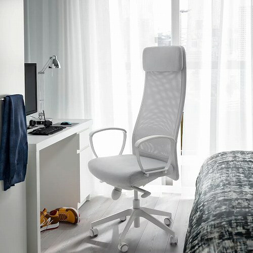 IKEA イケア オフィスチェア ヴィースレ ライトグレー big90521859 MARKUS マルクス インテリア オフィス家具 イス 椅子 オフィスチェア デスク用チェア おしゃれ シンプル 北欧 かわいい