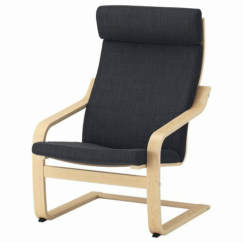 IKEA (イケア)の【セット商品】IKEA イケア パーソナルチェア バーチ材突き板 ヒッラレド チャコール big99197776 POANG ポエング インテリア 家具 イス 椅子 ラウンジチェア おしゃれ シンプル 北欧 かわいい(チェア・椅子)
