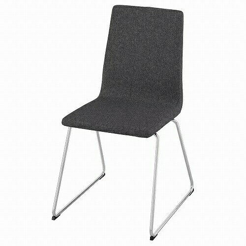 IKEA イケア チェア クロムメッキ グンナレド ダークグレー big00534762 LILLANAS リルローネス インテリア 家具 椅子 イス ダイニングチェア おしゃれ シンプル 北欧 かわいい