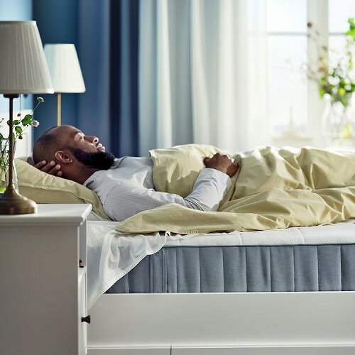 IKEA イケア ポケットコイルマットレス シングル やわらかめ ライトブルー 90x200cm big10450498 VESTEROY ヴェステロイ 寝具 ベッドマット ベッドルーム おしゃれ シンプル 北欧 かわいい