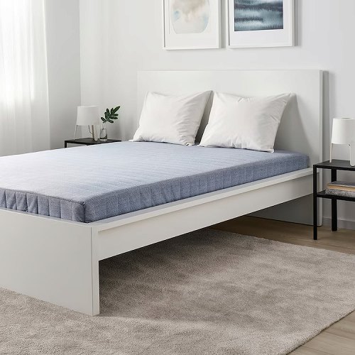 IKEA イケア ボンネルコイルマットレス シングル かため ライトブルー 90x200cm big40453589 VADSO ヴァドソ 寝具 ベッドマット ベッドルーム おしゃれ シンプル 北欧 かわいい