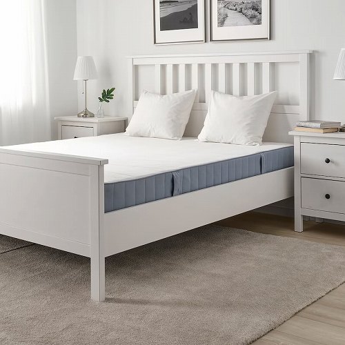 IKEA イケア ボンネルコイルマットレス かため ライトブルー 97x196cm big60561738 VESTMARKA ヴェストマルカ 寝具 ベッドマット ベッドルーム おしゃれ シンプル 北欧 かわいい