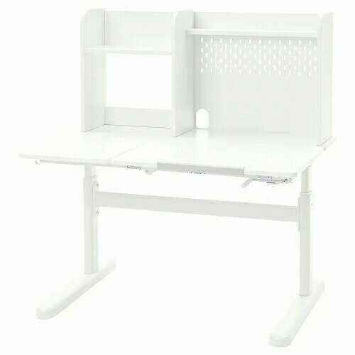 IKEA イケア デスクトップ＆シェルフ ホワイト 100x70cm big80528502 BERGLARKA ベリレルカ インテリア 家具 子供部屋用インテリア 学習机 おしゃれ シンプル 北欧 かわいい