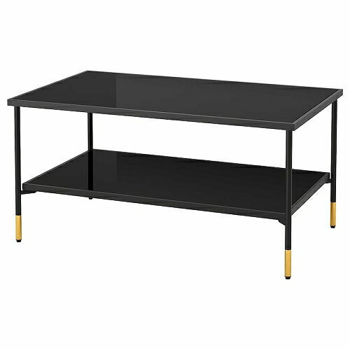 IKEA (イケア)のIKEA イケア コーヒーテーブル ブラック ガラス ブラック 96x58cm big70537187 ASPEROD エスペロード インテリア 家具 机 センターテーブル ローテーブル リビング おしゃれ シンプル 北欧 かわいい(テーブル)