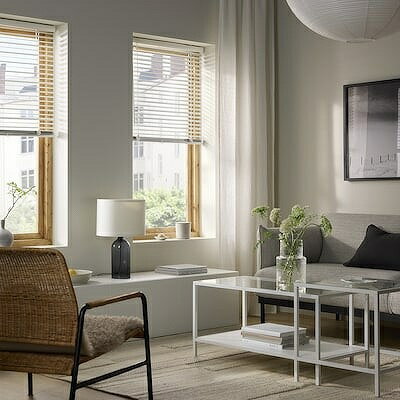 IKEA イケア ベネチアンブラインド ホワイト 140x155cm big30583708 VECKLARFLY ヴェックラルフリー インテリア カーテン ブラインド 横型ブラインド おしゃれ シンプル 北欧 かわいい