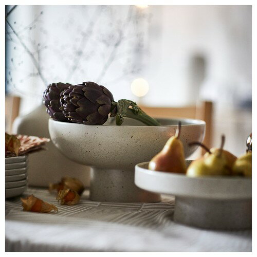 IKEA イケア サービングボウル ライトベージュ/オレンジブラウン 26 cm 3 ピース m10602128 HOSTAGILLEホスタジレ キッチン用品 食器 調理器具 配膳用品 キッチンファブリック お盆 トレー おしゃれ シンプル 北欧 かわいい