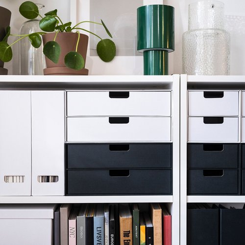 IKEA イケア ミニチェスト（引き出し×2） チャコール 32x25 cm m70596916 FJADERHARVフィェデルハルヴ 日用品雑貨 文房具 手芸 生活雑貨 収納用品 その他 おしゃれ シンプル 北欧 かわいい clair-kobe-10031390 株式会社クレール サンプル画像3