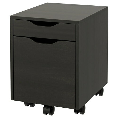 IKEA (イケア)のIKEA イケア 引き出しユニット キャスター付き ブラックブラウン/ブラック 36x50 cm fp79582670 ALEXアレクス インテリア 寝具 収納 収納家具 その他 おしゃれ シンプル 北欧 かわいい(リビング収納)