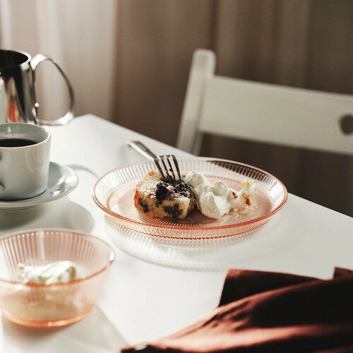 IKEA イケア ボウル ストライプ模様/ピンク 12 cm m60607406 HAVSGADDAハーヴスゲッダ キッチン用品 食器 調理器具 食器 カトラリー グラス 食器 スープボウル カップ おしゃれ シンプル 北欧 かわいい