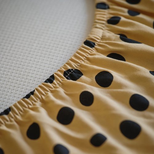 IKEA イケア ボックスシーツ ライトブラウン/チーター模様 90x200 cm 90x200 cm シングル m60603187 SANDLOPARE サンドローパレ