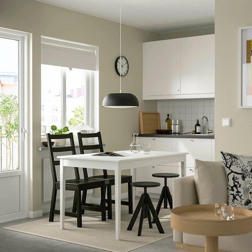 IKEA イケア スツール ブラック 44-55 cm m80610101 RUDSTORP ルードストルプ