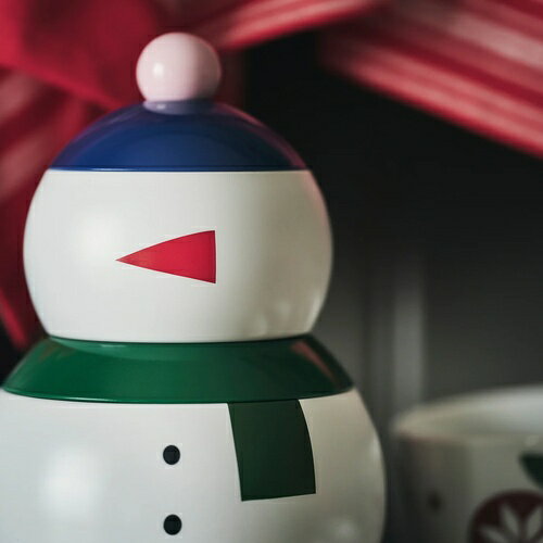 IKEA イケア 缶 ふた付き 3点セット 雪ダルマ m90603567 VINTERFINT ヴィンテルフィント