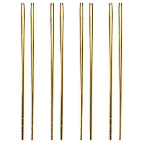 IKEA (イケア)のIKEA イケア 箸 4膳 黄銅色 24 cm m90610068 TILLAGD ティッラグド(キッチン)