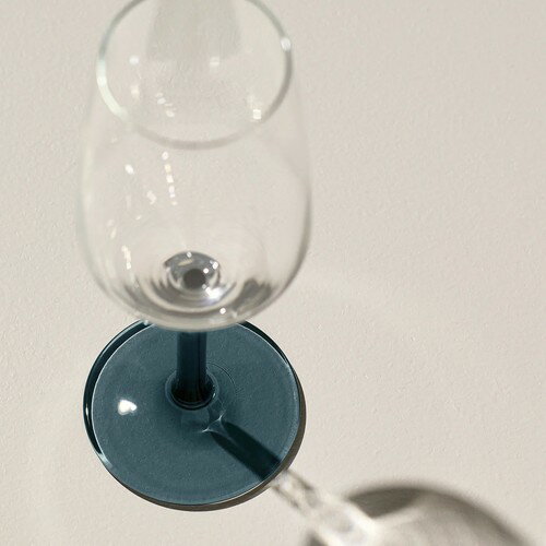 IKEA イケア シャンパングラス ブルーグレー/クリアガラス 25 cl m90610105 RODRAKA ロードレーカ