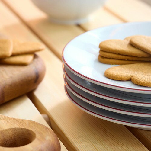 IKEA イケア サイドプレート ホワイト/レッド 20 cm m90611510 VINTERFINT ヴィンテルフィント