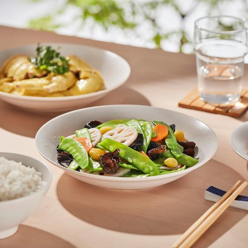 IKEA イケア 深皿 ホワイト 22 cm m90613788 HARMYNTA ハルミンタ