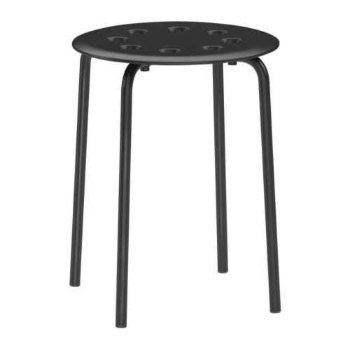 IKEA (イケア)の【あす楽】IKEA イケア スツール ブラック 黒 45cm c00162380 MARIUS マリウス イス チェア おしゃれ シンプル 北欧 かわいい 家具(チェア・椅子)