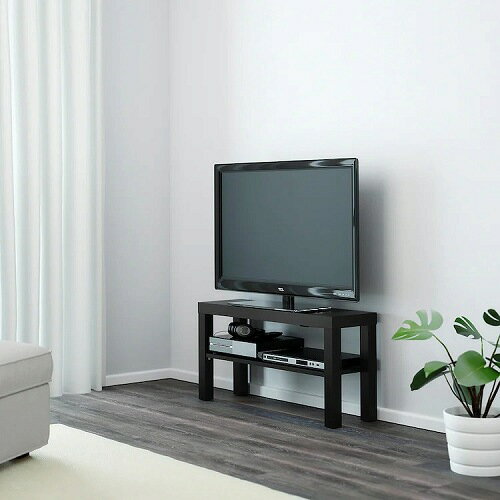 【あす楽】IKEA イケア テレビ台 ブラック 黒 90x26x45cm a30353566 LACK ラック インテリア収納家具 ローボード おしゃれ シンプル 北欧 かわいい