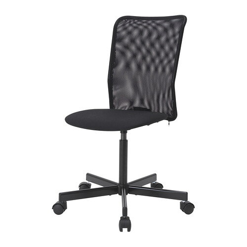 【あす楽】IKEA イケア 回転チェア デスク用チェア ヴィースレ ブラック 黒 z70392660 TOBERGET トーベルゲット オフィス家具 オフィスチェア おしゃれ シンプル 北欧 かわいい