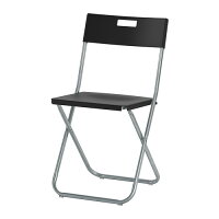 IKEA イケア 折りたたみチェア ブラック 黒 c80217798 GUNDE グンデ イス ダイニングチェア おしゃれ シンプル 北欧 かわいい 家具