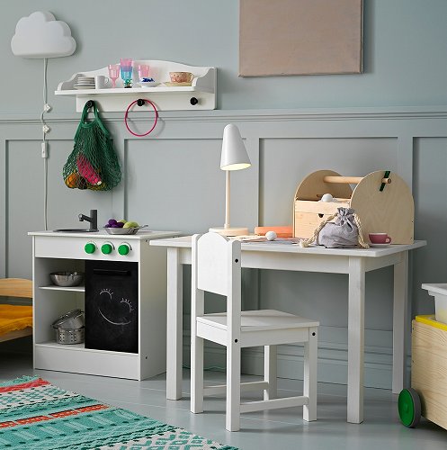 【あす楽】IKEA イケア 子供用テーブル ホワイト 白 76x50cm b90201674 SUNDVIK スンドヴィーク 家具 子供部屋用インテリア テーブル おしゃれ シンプル 北欧 かわいい ベビー