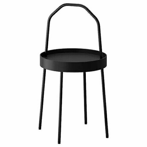 IKEA イケア サイドテーブル ブラック 黒 z00340387 BURVIK ブールヴィーク 寝具 収納 ナイトテーブル おしゃれ シンプル 北欧 かわいい 家具の写真