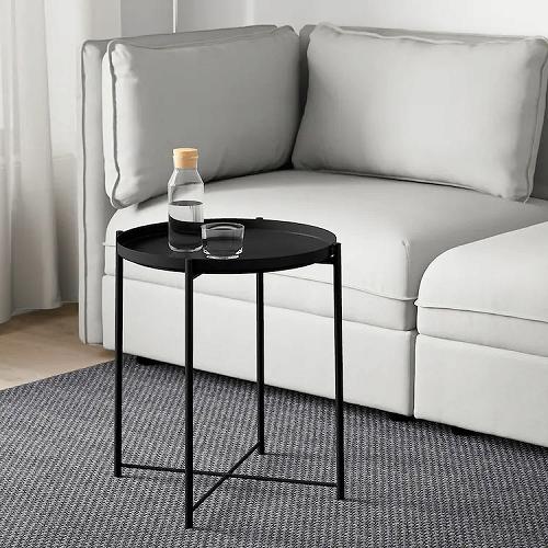 【あす楽】IKEA イケア トレイテーブル ブラック 黒 z00411997 GLADOM グラドム 寝具 収納 ナイトテーブル おしゃれ シンプル 北欧 かわいい 家具