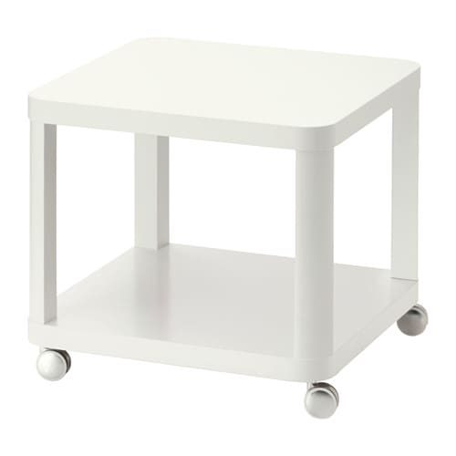 IKEA (イケア)の【あす楽】IKEA イケア サイドテーブル キャスター付き ホワイト 白 50x50cm z60295928 TINGBY ティングビー 寝具 収納 ナイトテーブル おしゃれ シンプル 北欧 かわいい 家具(テーブル)