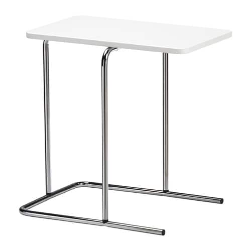 IKEA (イケア)のIKEA イケア サイドテーブル ホワイト 白 50x30cm z70393513 RIAN リーアン 寝具 収納 ナイトテーブル おしゃれ シンプル 北欧 かわいい 家具(テーブル)