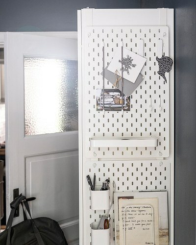 IKEA イケア ワードローブ用コネクター ホワイト m00477648 SKADIS スコーディス 収納家具 クローゼット ワードローブ おしゃれ シンプル 北欧 かわいい 部品