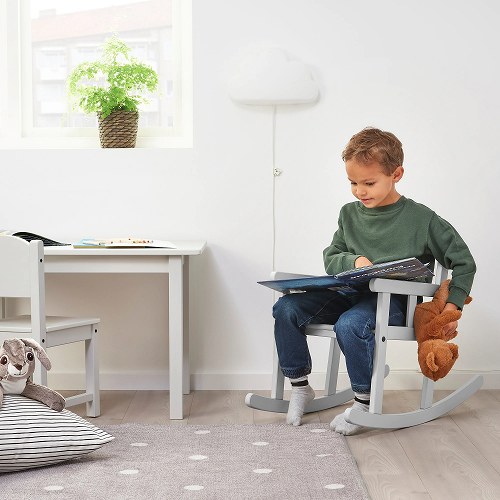 【あす楽】IKEA イケア 子ども用テーブル グレー 76x50cm m40494033 SUNDVIK スンドヴィーク 家具 子供部屋用インテリア テーブル おしゃれ シンプル 北欧 かわいい ベビー