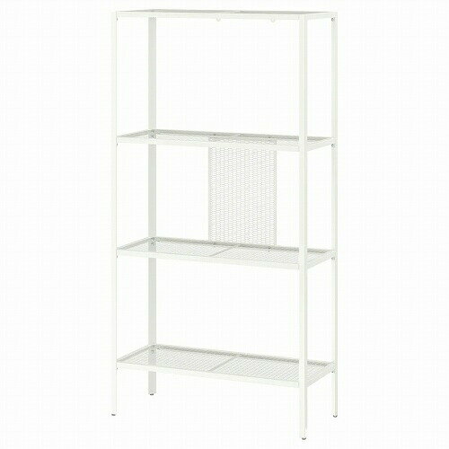 IKEA (イケア)の【あす楽】IKEA イケア シェルフユニット メタル ホワイト 60x25x116cm m60483873 BAGGEBO バッゲボー インテリア 収納家具 本棚 オープンラック おしゃれ シンプル 北欧 かわいい(リビング収納)