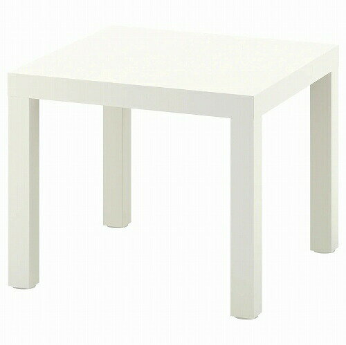 IKEA (イケア)のIKEA イケア サイドテーブル ホワイト 白 55x55cm n10449909 LACK ラック 寝具 収納 ナイトテーブル おしゃれ シンプル 北欧 かわいい 家具(テーブル)