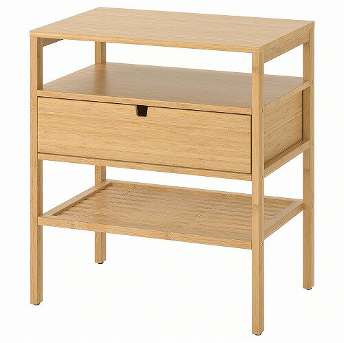 IKEA (イケア)の【あす楽】IKEA イケア ベッドサイドテーブル 竹 40x60cm n40439466 NORDKISA ノールドシーサ 寝具 収納 ナイトテーブル おしゃれ シンプル 北欧 かわいい 家具(テーブル)