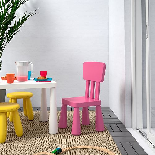 【あす楽】IKEA イケア 子ども用チェア 室内 屋外用 ピンク n60382322 MAMMUT マンムット 家具 子供部屋用インテリア イス 椅子 おしゃれ シンプル 北欧 かわいい ベビー アウトドア