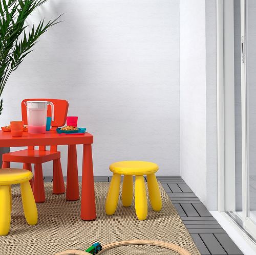 【あす楽】IKEA イケア 子ども用スツール 室内 屋外用 イエロー n90382325 MAMMUT マンムット 家具 子供部屋用インテリア 椅子 イス チェア おしゃれ シンプル 北欧 かわいい ベビー アウトドア