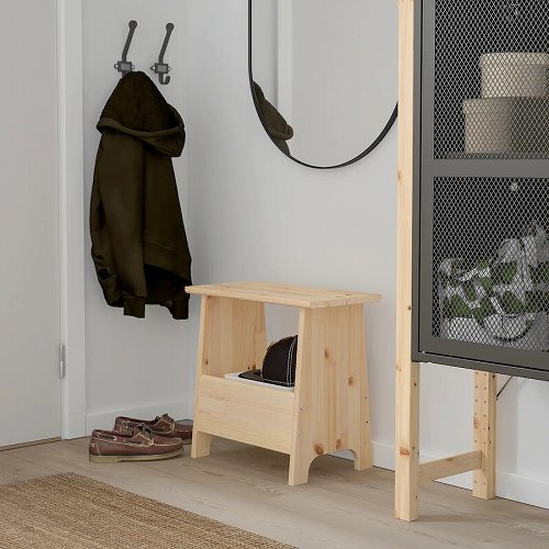 【あす楽】IKEA イケア スツール 収納付 パイン材 m40501321 PERJOHAN ペルヨハン イス チェア おしゃれ シンプル 北欧 かわいい ベッド 家具