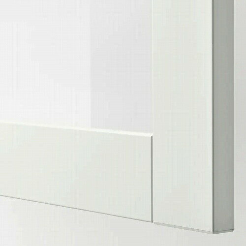 IKEA イケア ガラス扉 ホワイト クリアガラス 60x38cm m50291855 SINDVIK シンドヴィーク 収納家具用部品 おしゃれ シンプル 北欧 かわいい 部品
