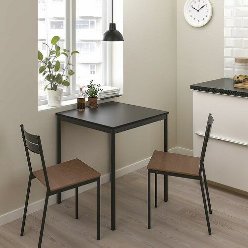 【あす楽】IKEA イケア チェア ブラック 黒 ブラウンステイン m80388653 SANDSBERG サンドスベリ インテリア 家具 イス 椅子 ダイニングチェア おしゃれ シンプル 北欧 かわいい