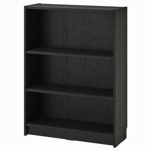 【あす楽】IKEA イケア 本棚 ブラック オーク調 80x28x106cm m80477338 BILLY ビリー インテリア 収納家具 ラック おしゃれ シンプル 北欧 かわいい