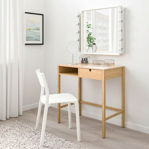 【あす楽】IKEA イケア ドレッシングテーブル 竹 76x47cm m00439473 NORDKISA ノールドシーサ インテリア 家具 デスク 机 ドレッサー おしゃれ シンプル 北欧 かわいい