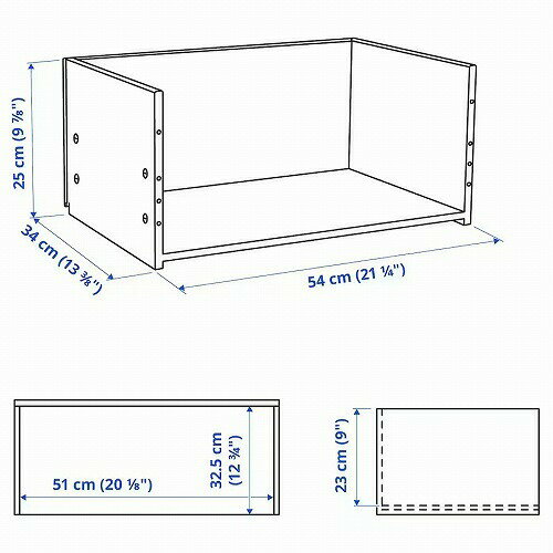 IKEA イケア 引き出しフレーム ホワイト 60x25x40cm m30351360 BESTA ベストー 収納家具用部品 パーツ おしゃれ シンプル 北欧 かわいい 部品